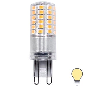 Лампа светодиодная Lexman G9 170-240 В 5 Вт капсула прозрачная 600 лм теплый белый свет