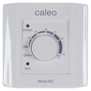 Терморегулятор для теплого пола Caleo 620 механический, 3500 Вт, цвет белый