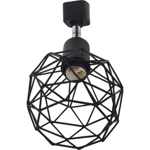 Трековый светильник «Spiro» со сменной лампой E14 40 Вт, 2 м?, цвет черный