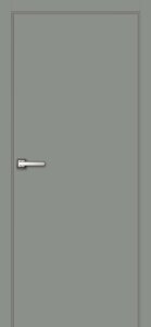 Дверь межкомнатная Гладкая глухая эмаль цвет грей 60х200 см (с замком в комплекте)