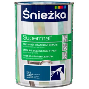 Эмаль Sniezka Supermal матовая цвет голубой 0.8 л