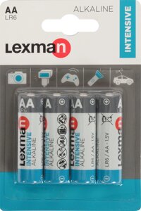 Батарейка алкалиновая Lexman AA, 4 шт.