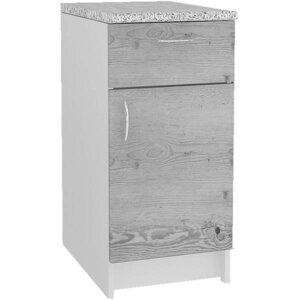Шкаф напольный «Сосна выбеленная» 40x84х60 см, ЛДСП, цвет сосна выбеленная