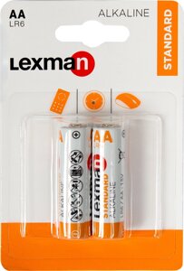 Батарейка алкалиновая Lexman AA, 2 шт.