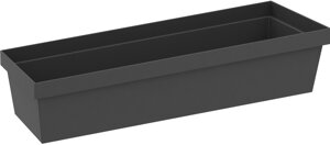 Контейнер для хранения Delinia ID 10x30x6.7 см, цвет чёрный