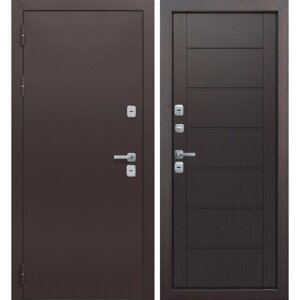 Дверь входная металлическая Изотерма 960x2050 мм левая цвет темный кипарис