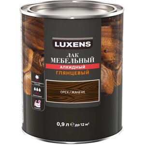 Лак для мебели Luxens алкидный цвет орех глянцевый 0.9 л