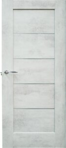 Дверь межкомнатная Сохо остеклённая ПВХ ламинация цвет лофт светлый 80x200 см (с замком и петлями)