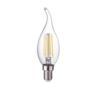 Лампа светодиодная нитевидная прозрачная свеча на ветру СW35 11 Вт 4000 К Е14 Фарлайт