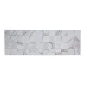 Плитка настенная Cassiopea 20x60 см, цвет мозаика белая