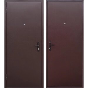Дверь входная металлическая Стройгост 5, 960 мм, левая, цвет металл