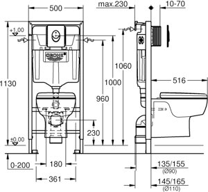 Система инсталляции Grohe 4в1 (39467000)