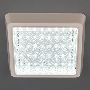 Светильник настенно-потолочный светодиодный Семь огней Лейте 15 Вт 1485 Лм 7 м?, холодный белый свет, цвет белый