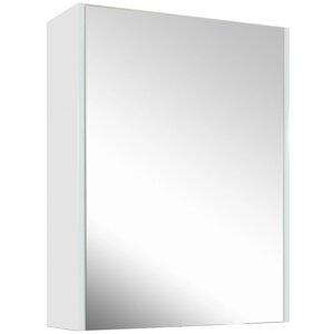 Шкаф зеркальный «Экко» 60 см цвет белый глянец