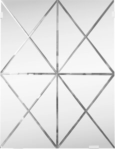 Панель зеркальная Mirox 3G «Гравировка 4» прямоугольная 80x60 см цвет бронза