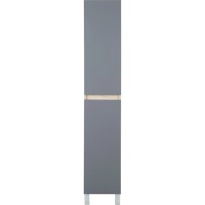 Пенал напольный Соло 28x173x26 см цвет серый
