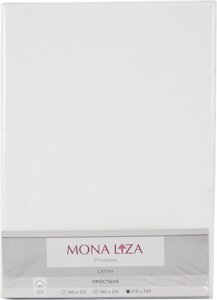 Простыня Mona Liza «Premium», 215х240 см, сатин, цвет белый