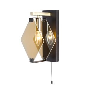 Настенный светильник Eurosvet «Aragon» 1 лампа, цвет черный