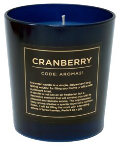 Свеча ароматическая «Cranberry», цвет синий