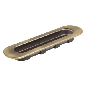 Ручка мебельная для шкафа купе 136 мм металл/пластик цвет бронза
