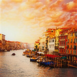 Картина на стекле «Венеция» 30x30 см