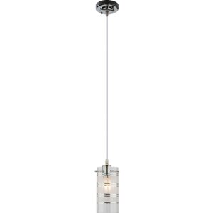Светильник подвесной Eurosvet Аксиома, 1 лампа, 5 м?, цвет хром