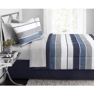 Комплект постельного белья Mona Liza Stripes полутораспальный бязь синий