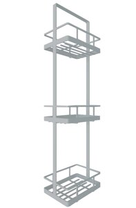 Полка-остров для ванной переносная Март Island 18x12x65.5 см металл цвет белый