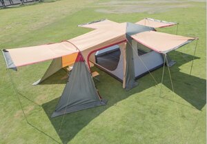 Палатка-шатер Hanlu HL-8885-3, 3х3х2 м с тентом и коридором PRC