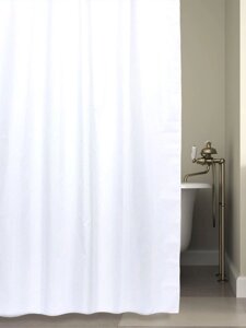 Штора для ванны Silver Rain, 180х200 см, полиэстер, цвет белый/серебряный