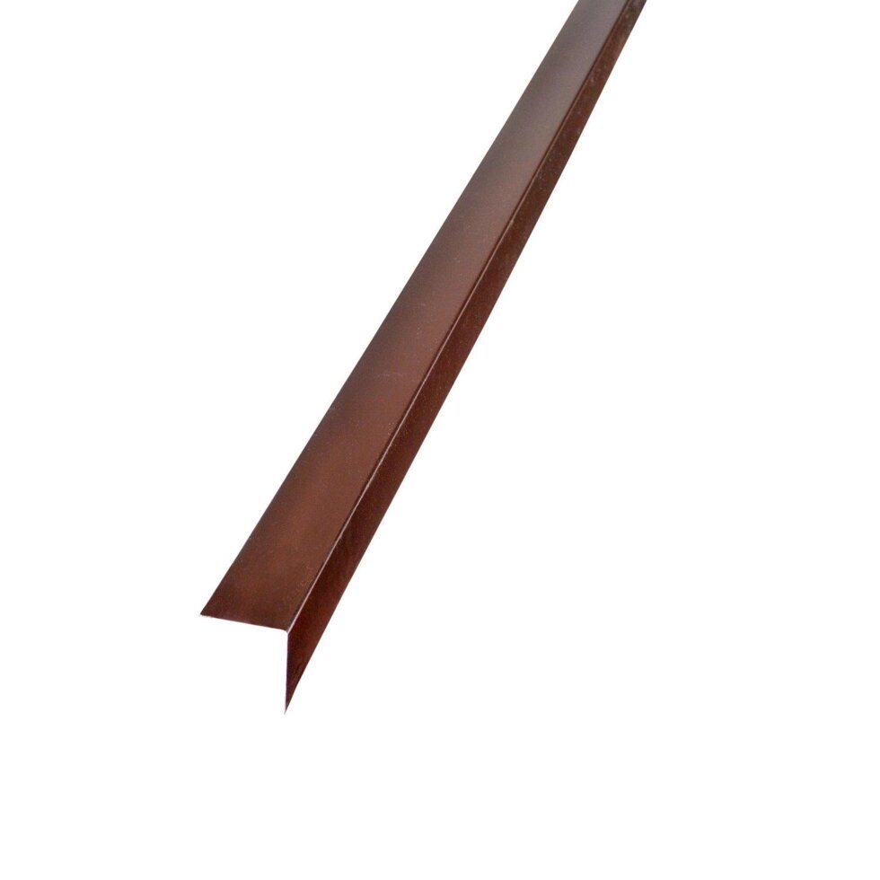 Планка для наружных углов 2 м RAL 8017 коричневый от компании ИП Фомичев - фото 1