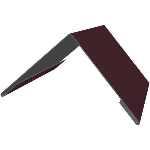 Планка для наружных углов с полиэстеровым покрытием 2 м цвет красный от компании ИП Фомичев - фото 1