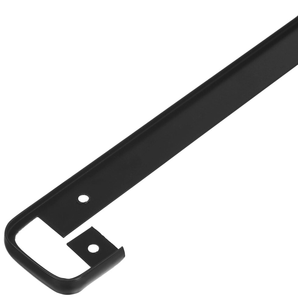 Планка для столешницы соединительная, 38 мм, металл, цвет чёрный матовый от компании ИП Фомичев - фото 1