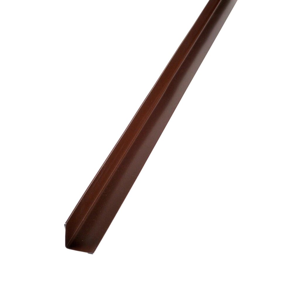 Планка для внутренних углов 2 м RAL 8017 коричневый от компании ИП Фомичев - фото 1