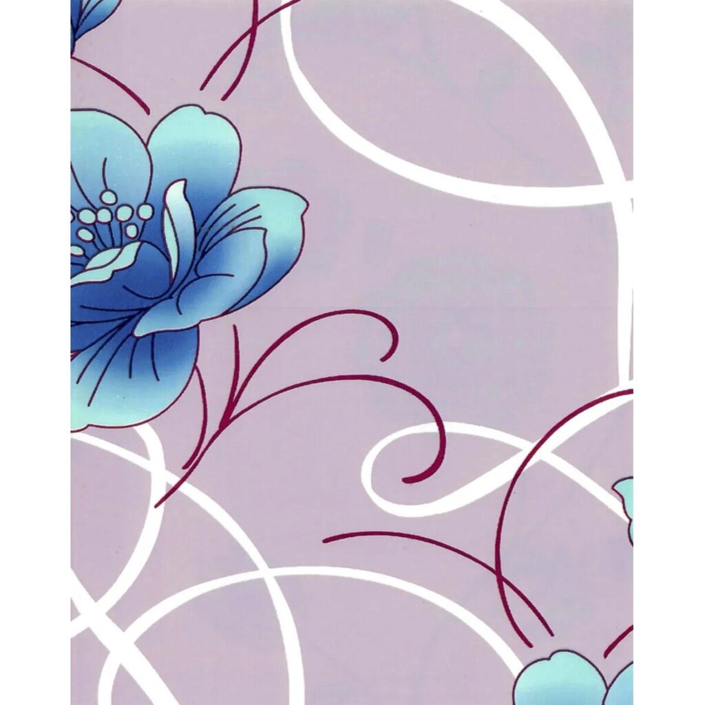 Пленка самоклеящаяся DB 0,45*8м (20) (8251В голубые цветы) от компании ИП Фомичев - фото 1