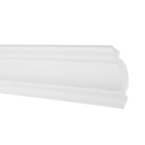 Плинтус потолочный экструдированный полистирол белый Inspire 07006А 5х5х200 см