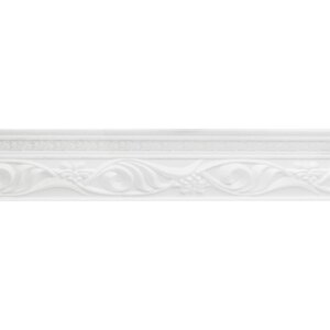 Плинтус потолочный полистирол белый Формат 09007 KD 6.1х7х200 см