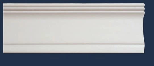 Плинтус СОЛИД потолочный 2,0м С34/67 белый 40мм*67мм (1уп-54шт) от компании ИП Фомичев - фото 1