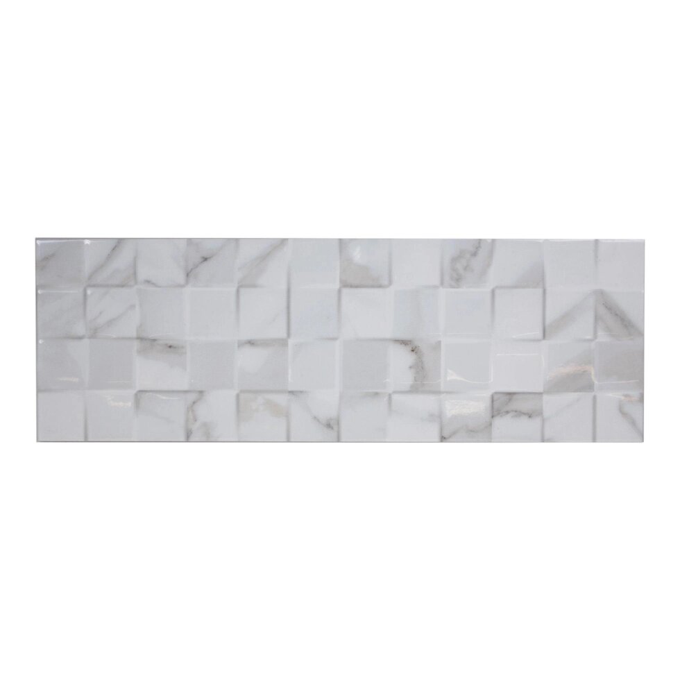 Плитка настенная Cassiopea 20x60 см, цвет мозаика белая от компании ИП Фомичев - фото 1