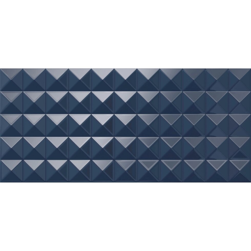 Плитка настенная Cersanit Angoli рельефная 20x44 см 1.056 м? цвет синий от компании ИП Фомичев - фото 1