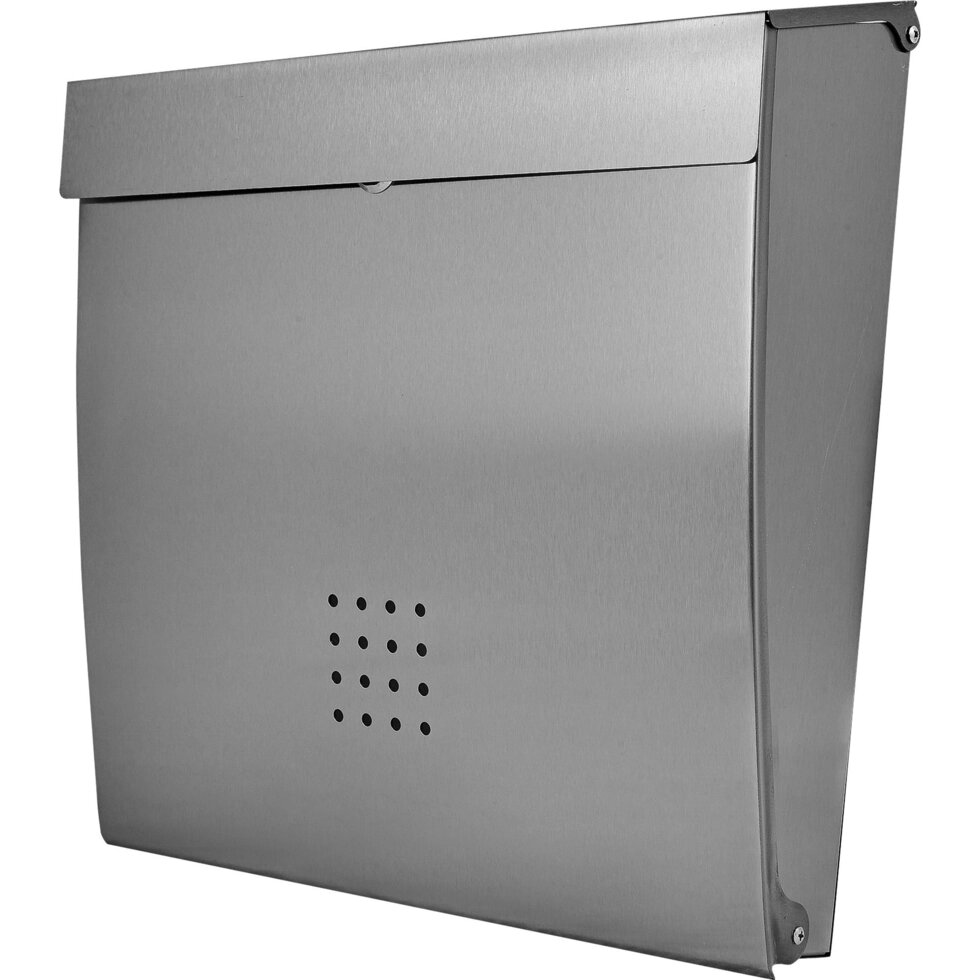 Почтовый ящик Standers 35x34x10 см, нержавеющая сталь, цвет серый от компании ИП Фомичев - фото 1