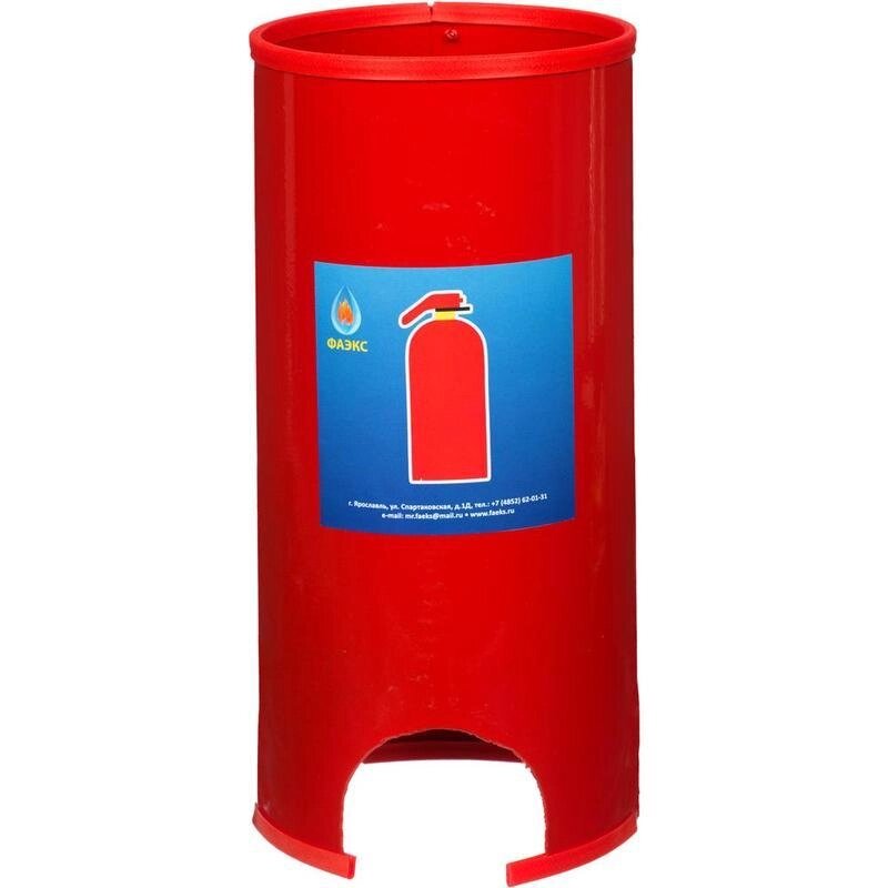 Подставка под огнетушитель Фаэкс П-10, 146x312x146 мм, металл, цвет красный от компании ИП Фомичев - фото 1