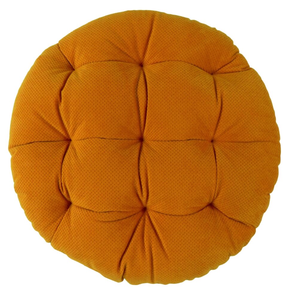 Подушка для стула Грид o37 см цвет бронзовый от компании ИП Фомичев - фото 1