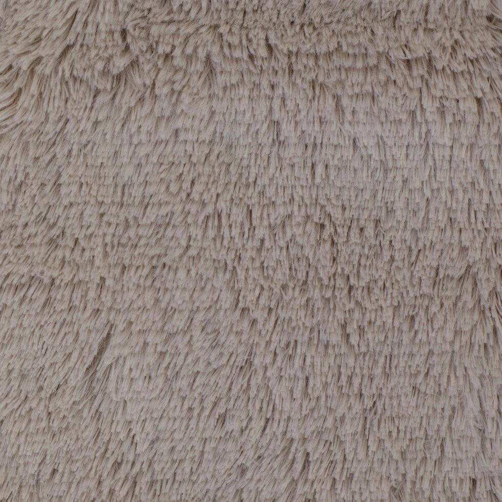 Подушка Искусственный мех 40x40 см цвет серо-коричневый от компании ИП Фомичев - фото 1