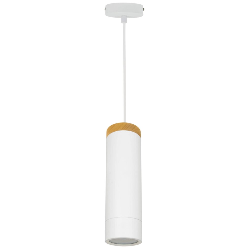 Подвесной светильник Inspire Minaki 1хGU10x42 Вт металл/пластик, цвет белый матовый от компании ИП Фомичев - фото 1