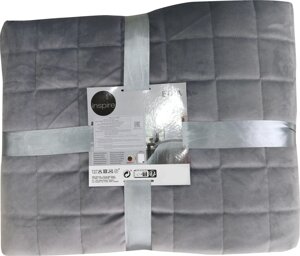 Покрывало Velvet Etna, 220x240 см, полиэстер, цвет серый
