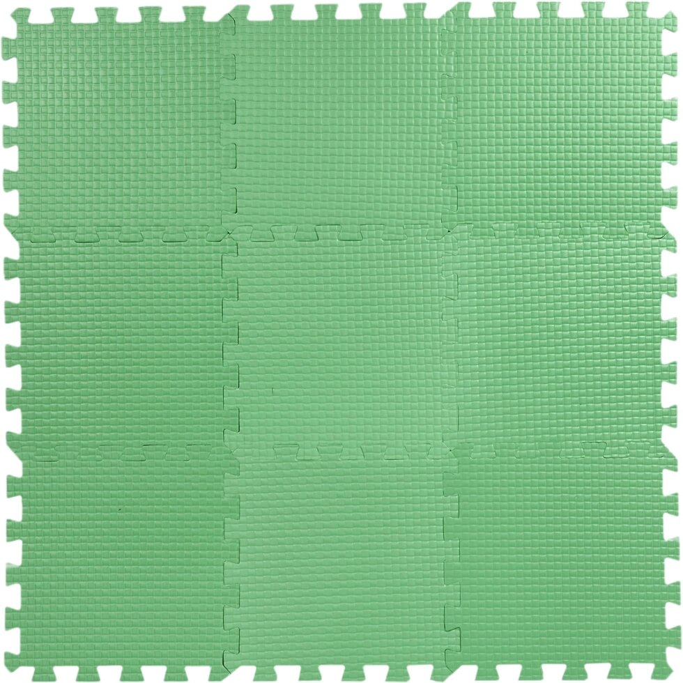 Пол мягкий, ЭВА, 33x33 см, цвет зелёный от компании ИП Фомичев - фото 1