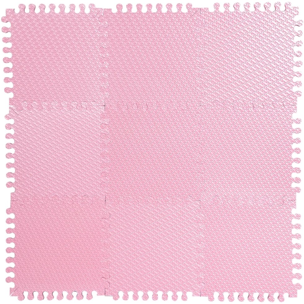 Пол мягкий «Треугольник», ЭВА, 33x33 см, цвет светло-розовый от компании ИП Фомичев - фото 1