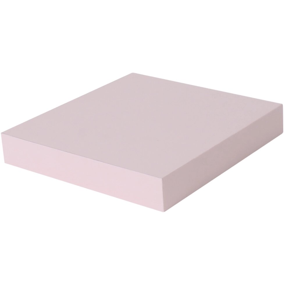 Полка мебельная прямая 230x235x38 мм, МДФ, цвет розовый от компании ИП Фомичев - фото 1