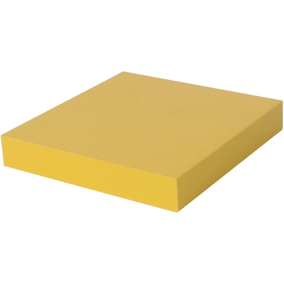 Полка мебельная прямая 230x235x38 мм, МДФ, цвет жёлтый от компании ИП Фомичев - фото 1